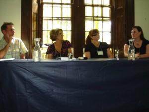 "Short & Not-So-Sweet: writing and publishing short fiction" with Dirk Strasser, Cat Sparks, Lisa Hannett & Angela Slatter