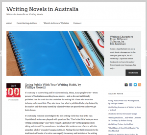 Writing Novels in Australia. Yay – I'm a 2014 contributor!