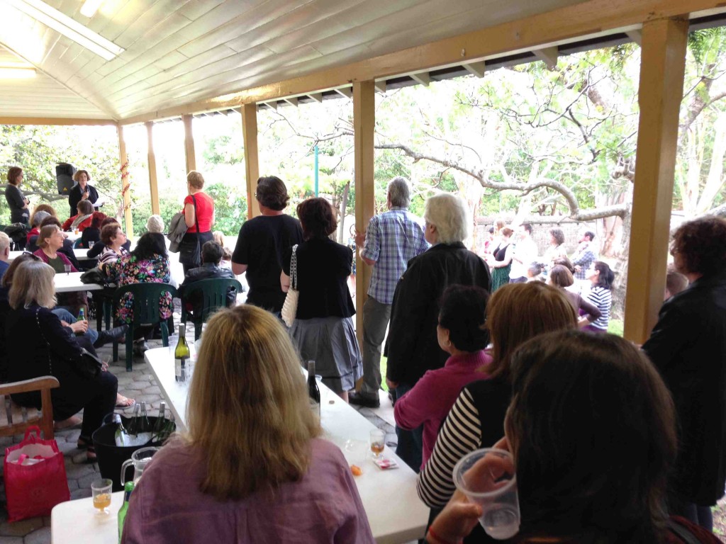Me enjoying the NSW Writers' Centre's end-of-year party last week – being aware, cautious, gracious, remembering & avoiding tricky subjects!!