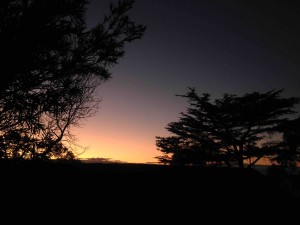 Up at dawn! We have to be ready to start plotting at 8am!