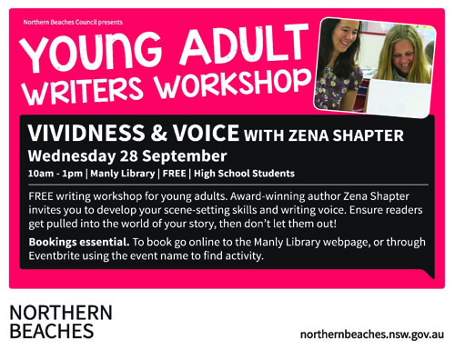 2016 Manly Arts Festival Zena Shapter Writers Workshop